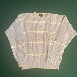 Cotton Cable Crewneck